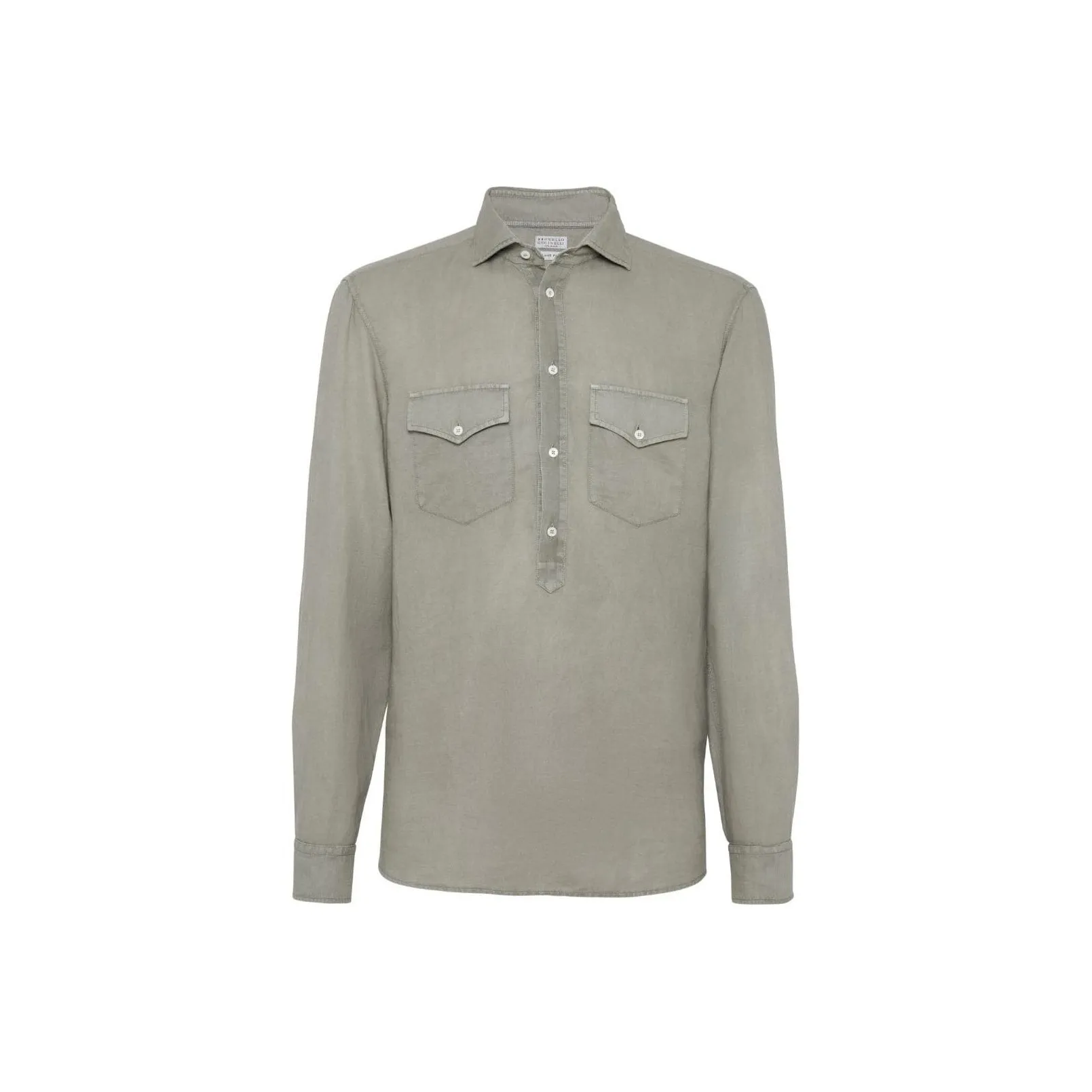 Brunello Cucinelli Spread collar Long sleeve Shirt
