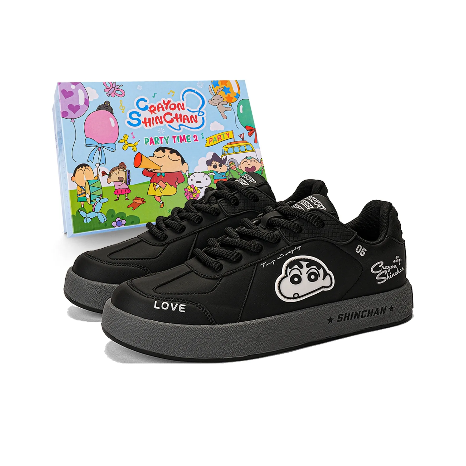 Crayon Shinchan Низкие кроссовки для скейтбординга унисекс