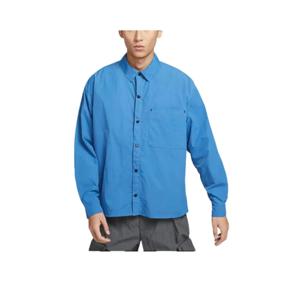 Nike Blue Men's Shirts Найк Синий Мужские Рубашки