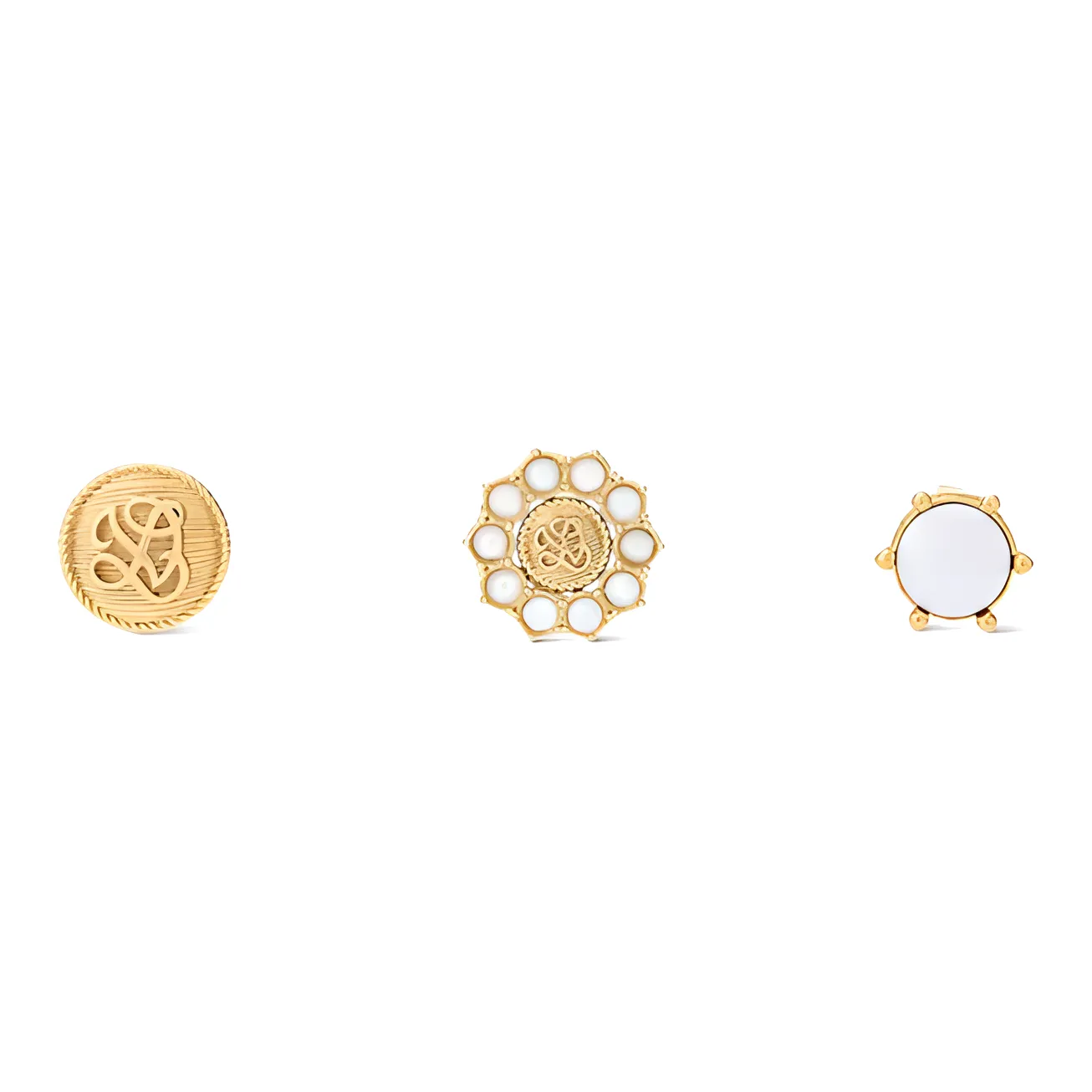 LOUIS VUITTON Lv Dynasty Set Of 3 Earrings
