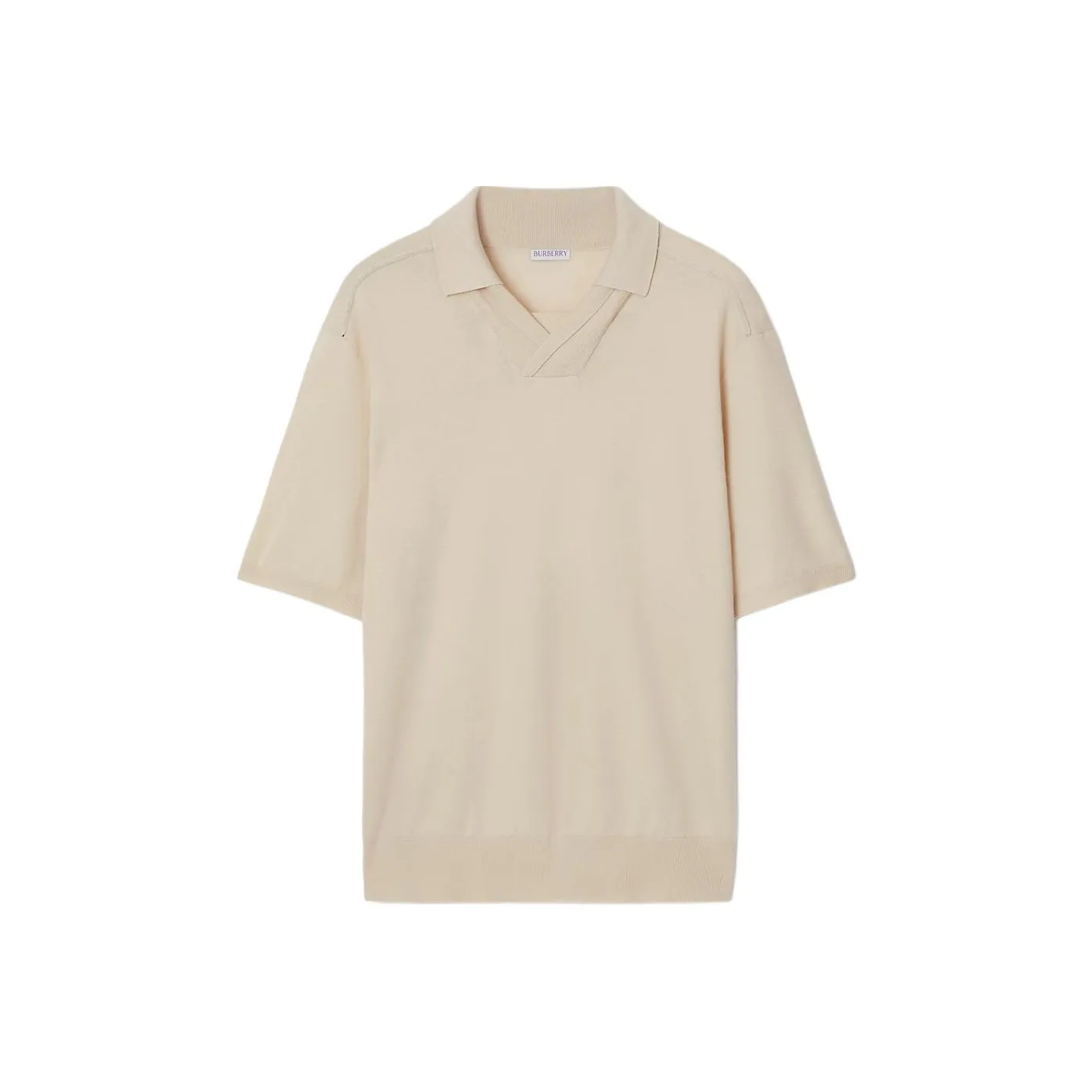 Burberry Polo Shirts Men Soap White