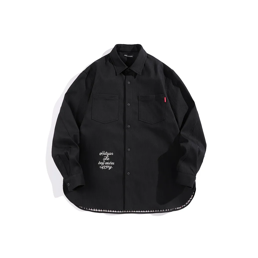 PEACEBIRD MEN Черный 1 Мужская Рубашка