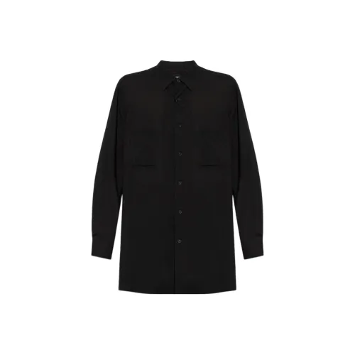 Yohji Yamamoto Pour Homme Черные Мужские Рубашки