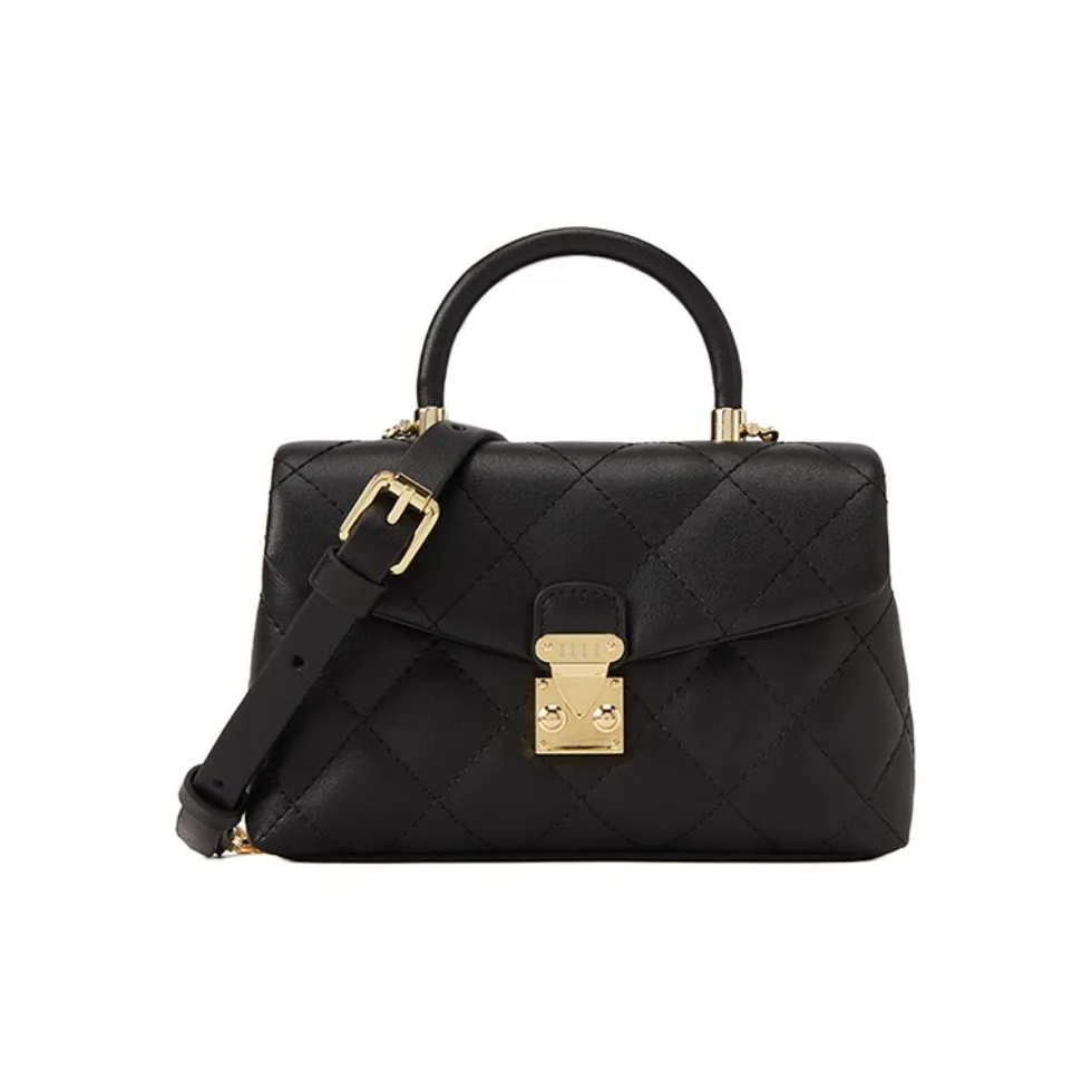 ELLE Сумка через плечо из коровьей кожи женская черная розовая белая