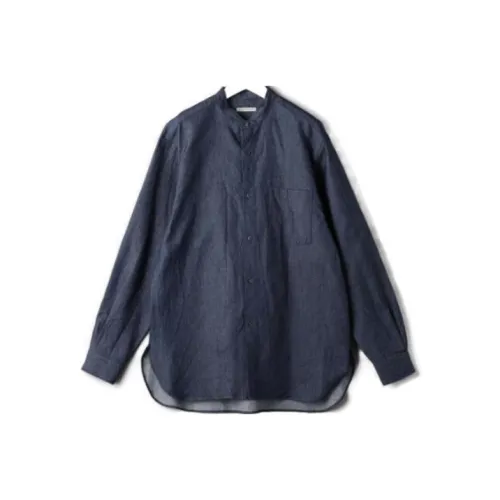 United Arrows Темно-синие Мужские Рубашки
