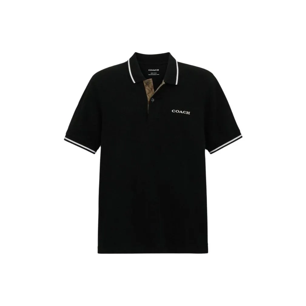 COACH Polo Shirts Men's Black