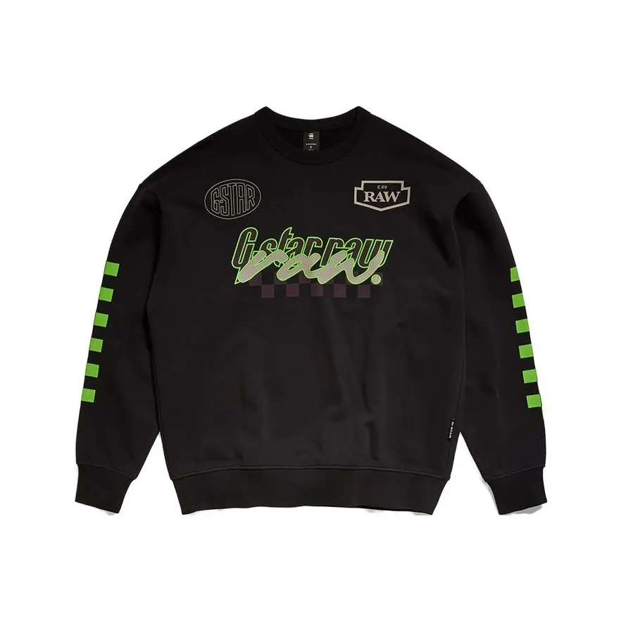 G STAR RAW Sweatshirt Men's Gray, Actual Product Is Pitch Black