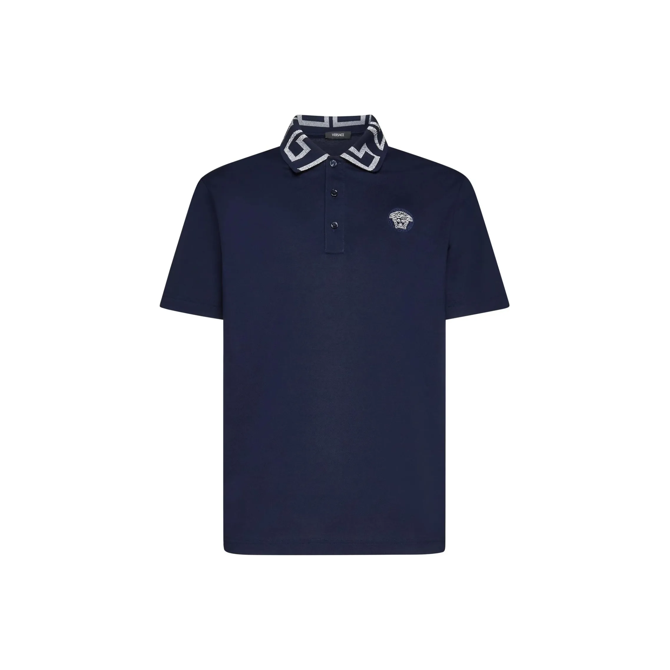 VERSACE Medusa Embroidered Polo Shirt