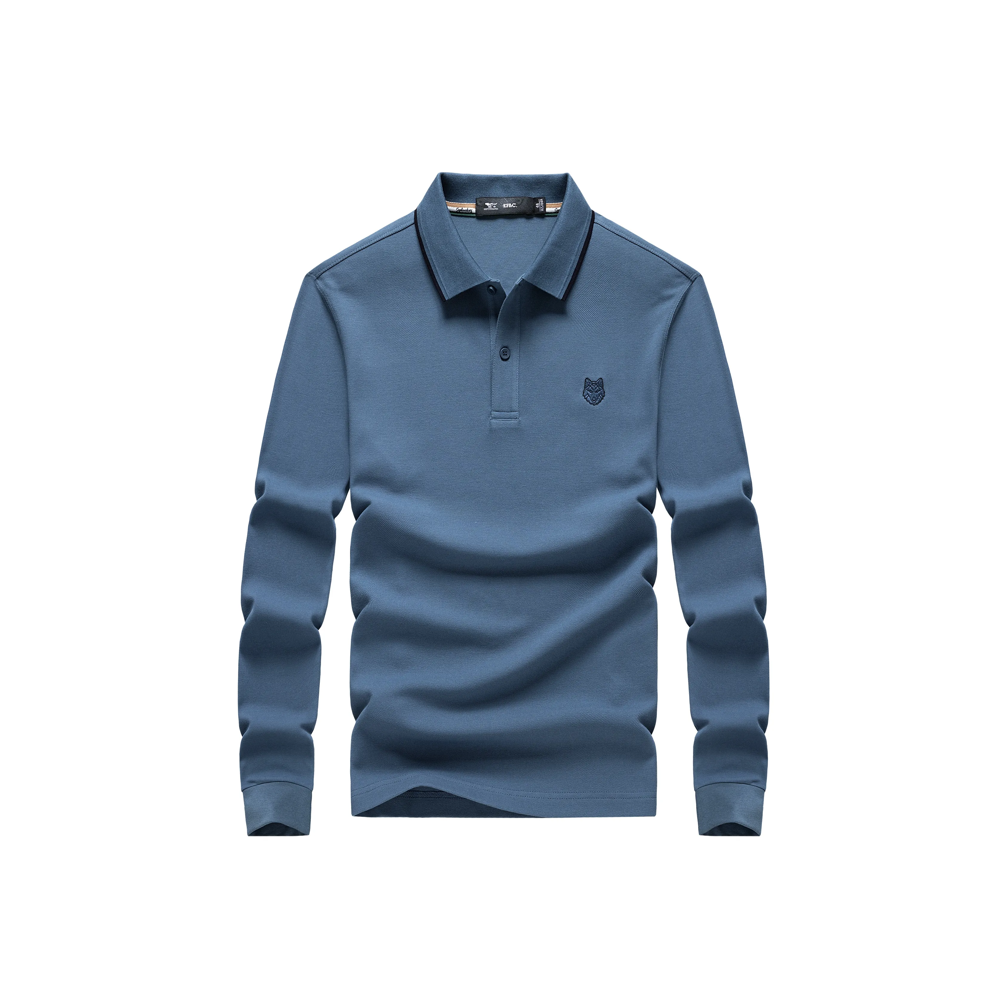 SEPTWOLVES Поло Мужское Серый Синий