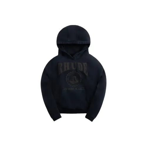 Rhude Черный Мужские Свитшоты