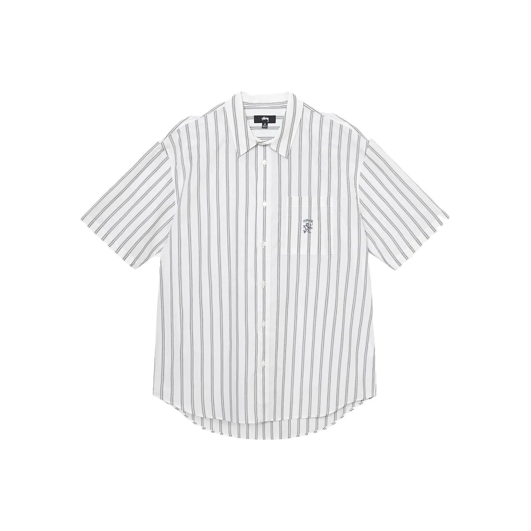 Stussy Boxy Striped Short Sleeve Shirt