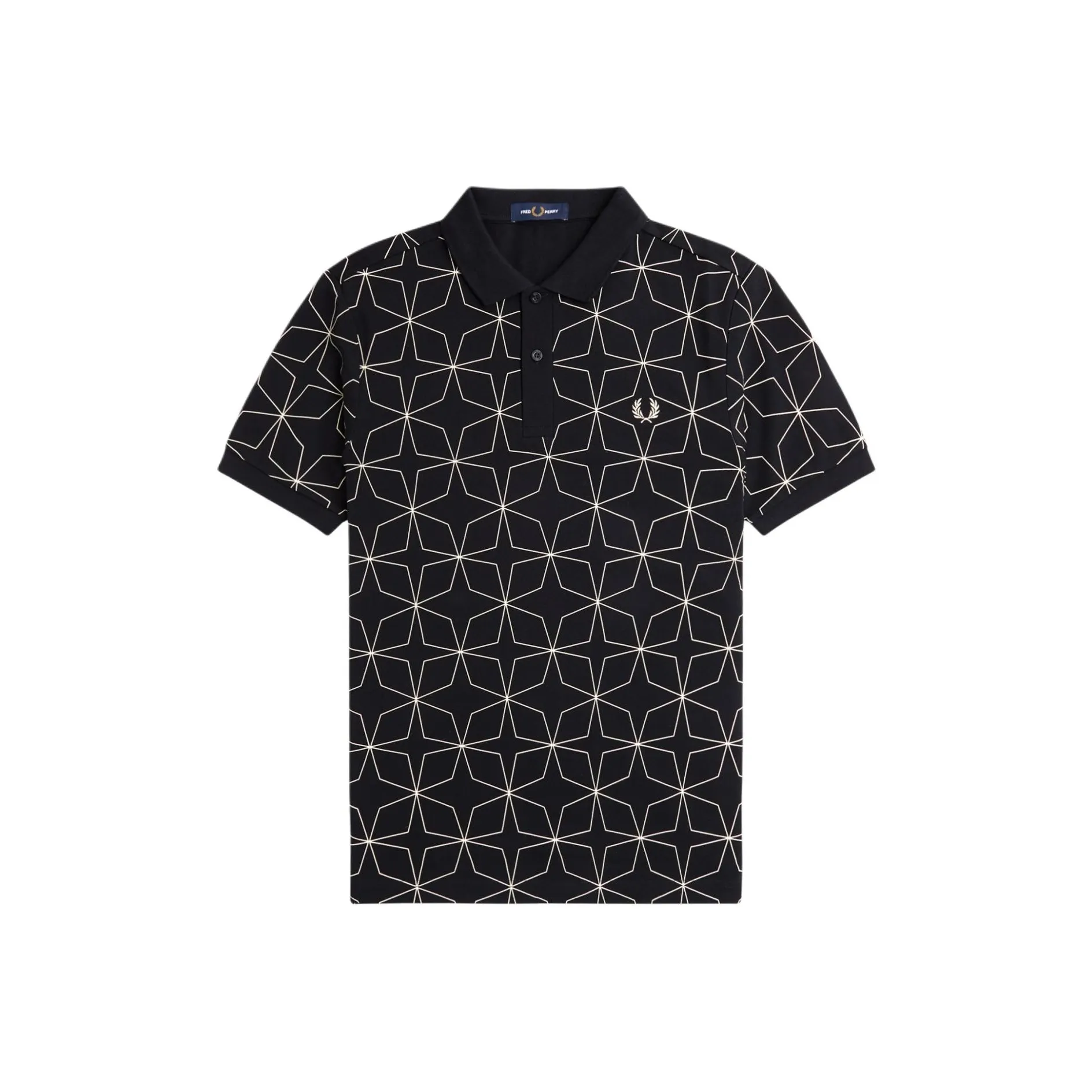 FRED PERRY Поло Мужское Черное