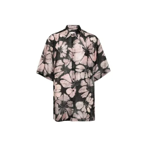 DRIES VAN NOTEN Черные Мужские Рубашки