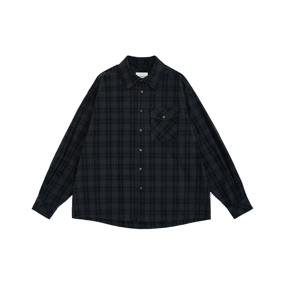 URBAN STANDARD Рубашка Мужская Темно-Синяя Клетка