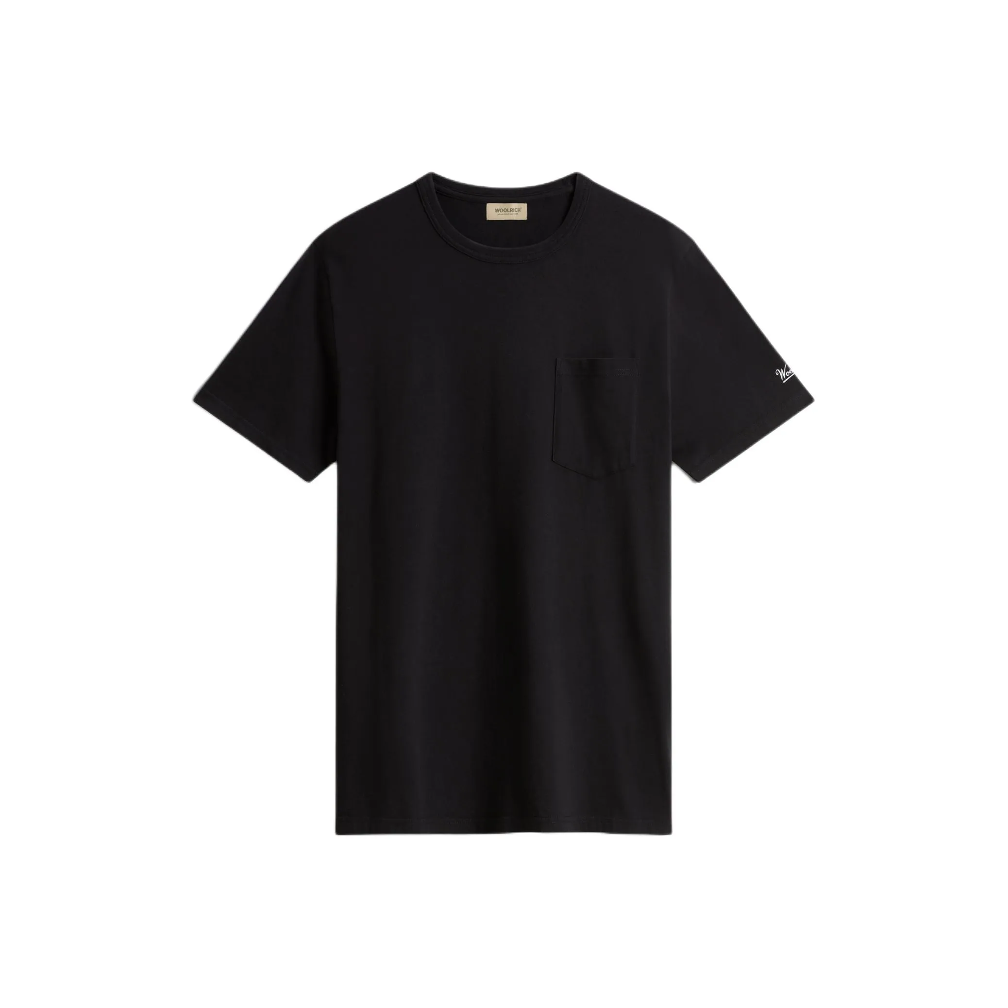 WOOLRICH SS25 T-Shirt Мужской Черный