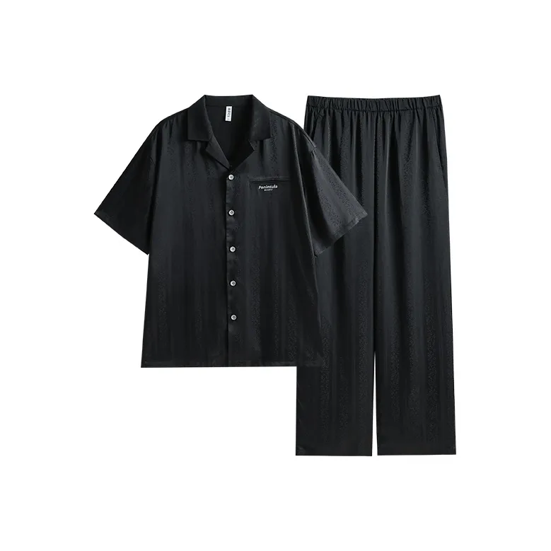 Peninsula City Пижамный комплект свободный крой большой размер мужской обсидиан