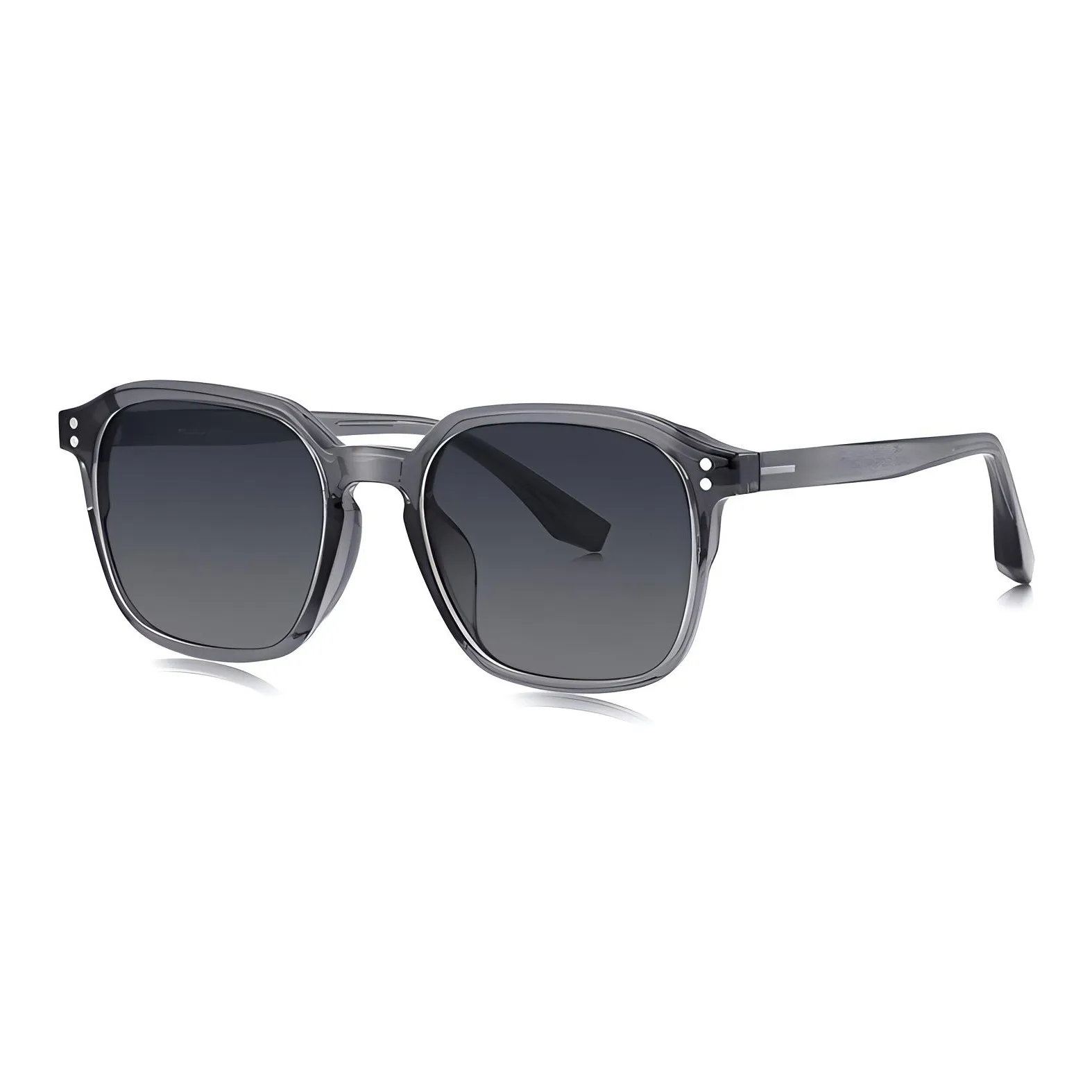 MUZU TR/Memory Plastic Square Sunglasses Unisex