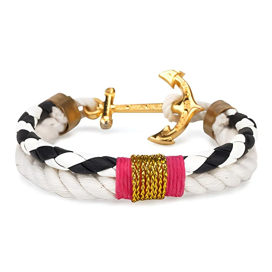 Kiel James Patrick Хлопок, лен, смесь, браслеты, унисекс