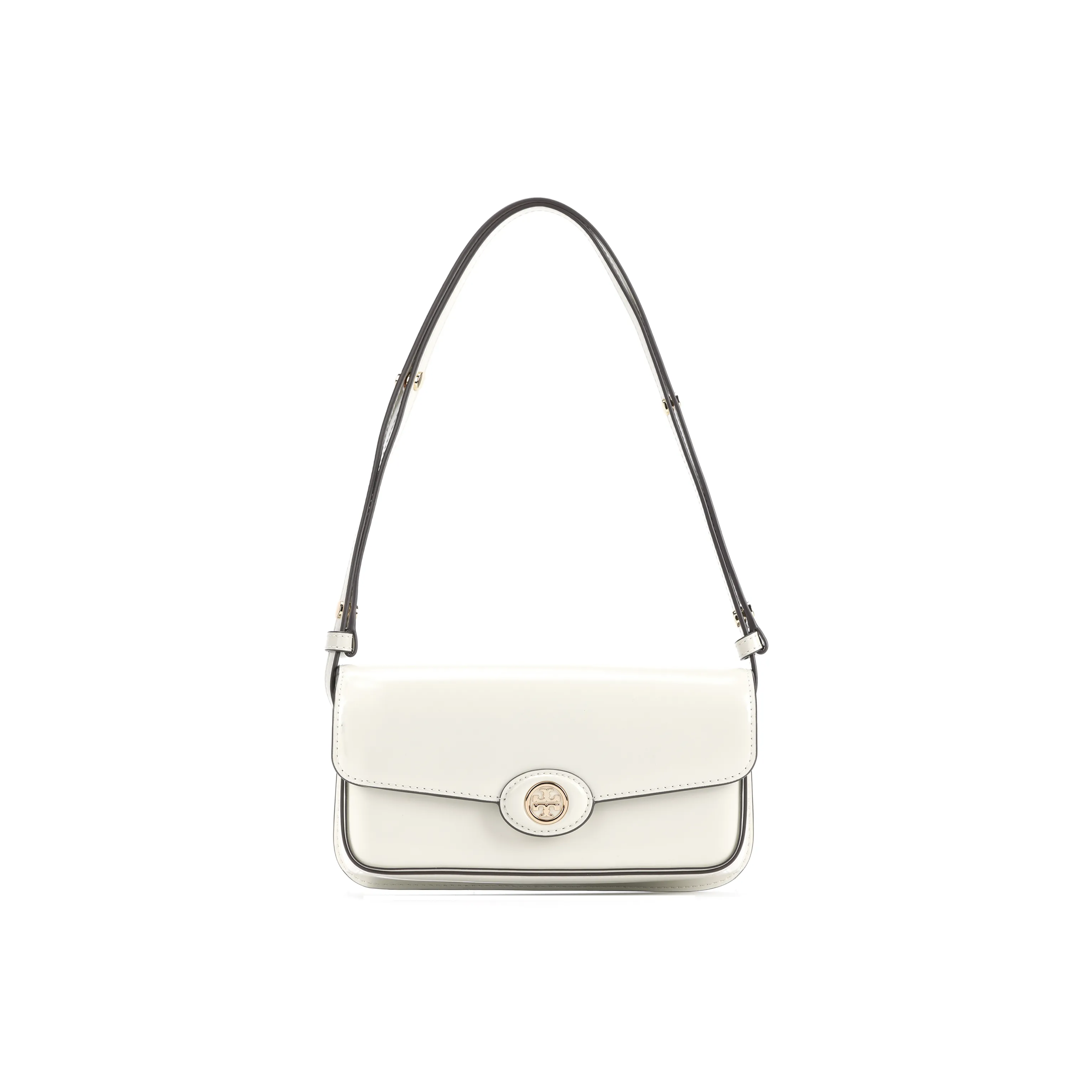 TORY BURCH Robinson Spazzolato E/W Shoulder Bag Shea Butter