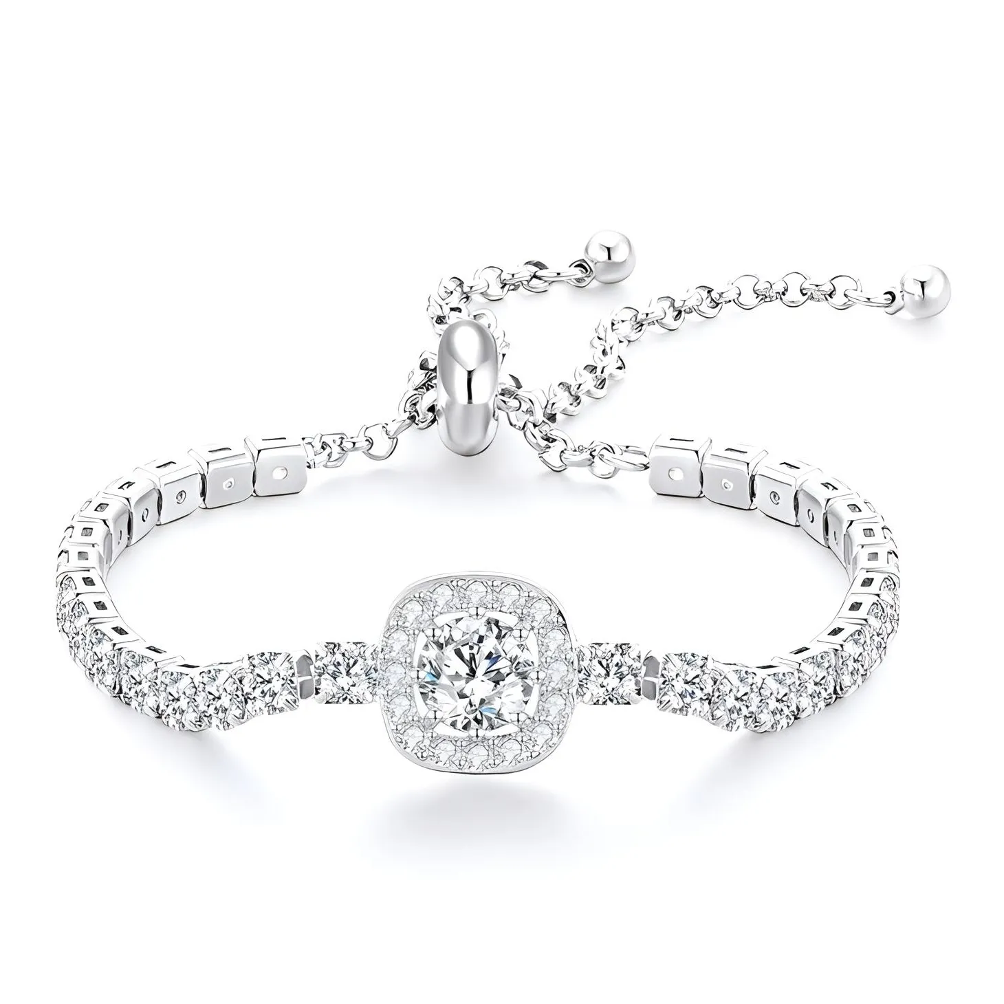 LAA 925 стерлинговое серебро браслеты Women's Silver