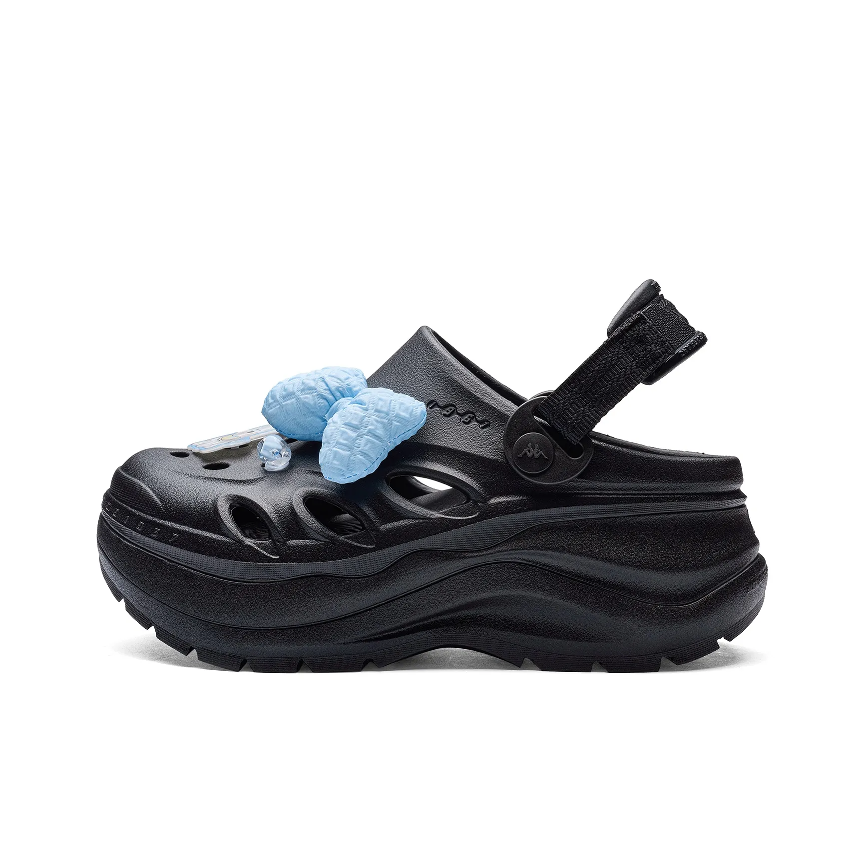 KAPPA Спина to Спина Сабо Женские Черный