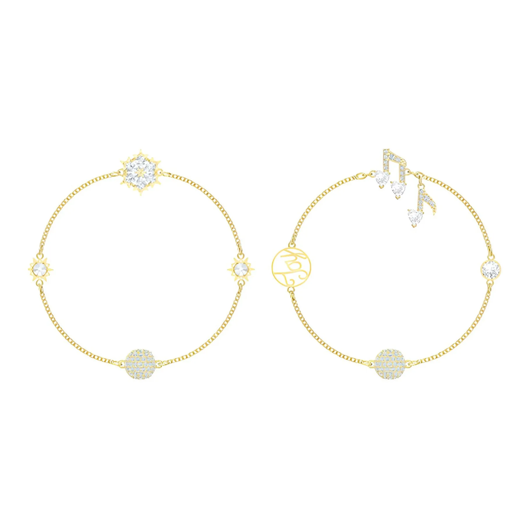 Swarovski Remix Collection Gold Plated Bracelets Women's