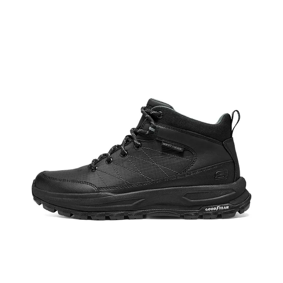 SKECHERS MENS USA MID Топ Альпинизм Обувь Мужская Черная