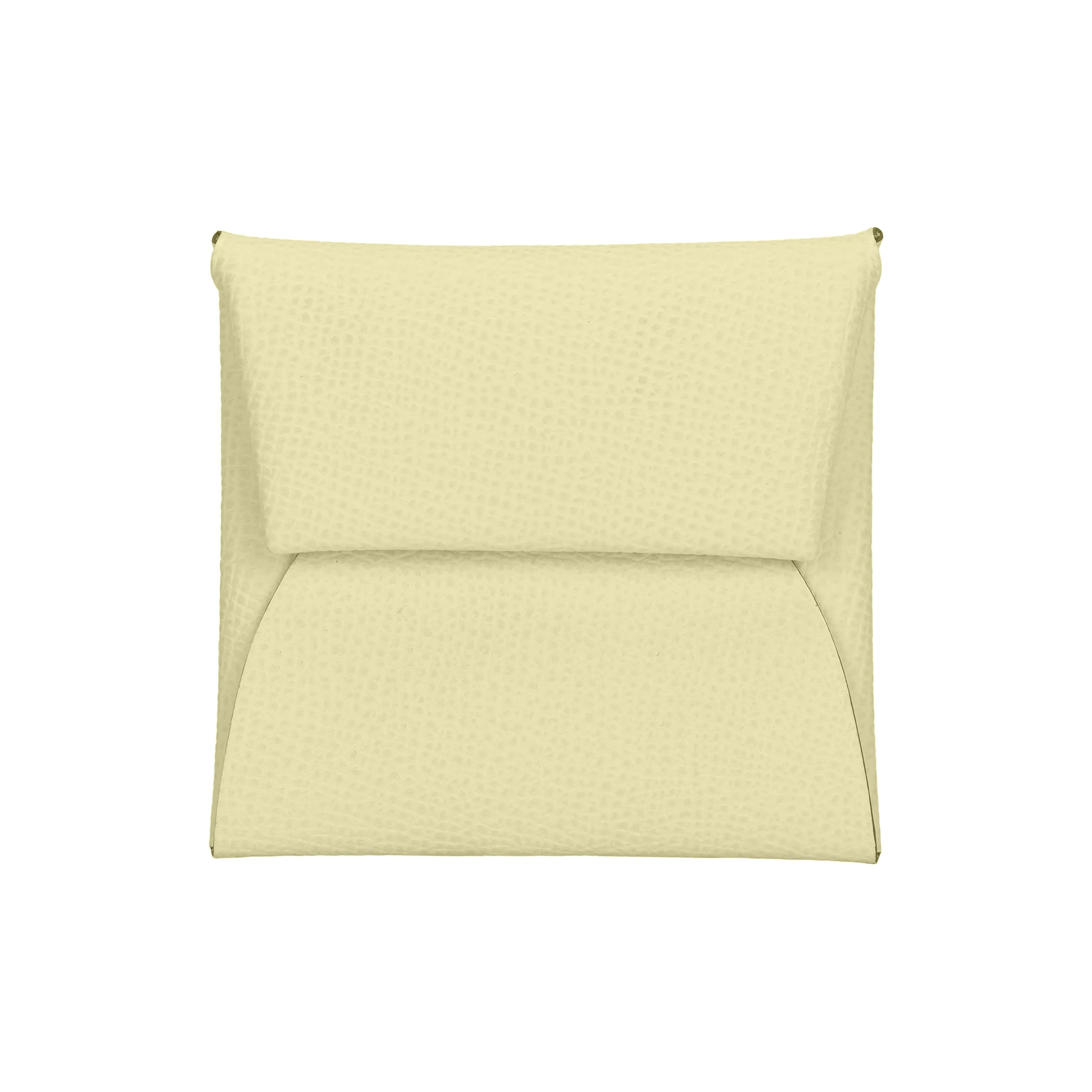 HERMES Bastia Epsom Телячья кожа Монета Кошелек Кошелек Женские Milton Желтый