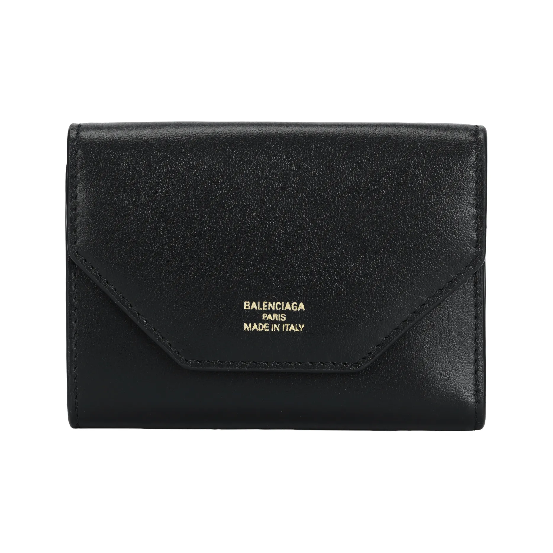 Balenciaga Smooth Calfskin Wallet Women's Black