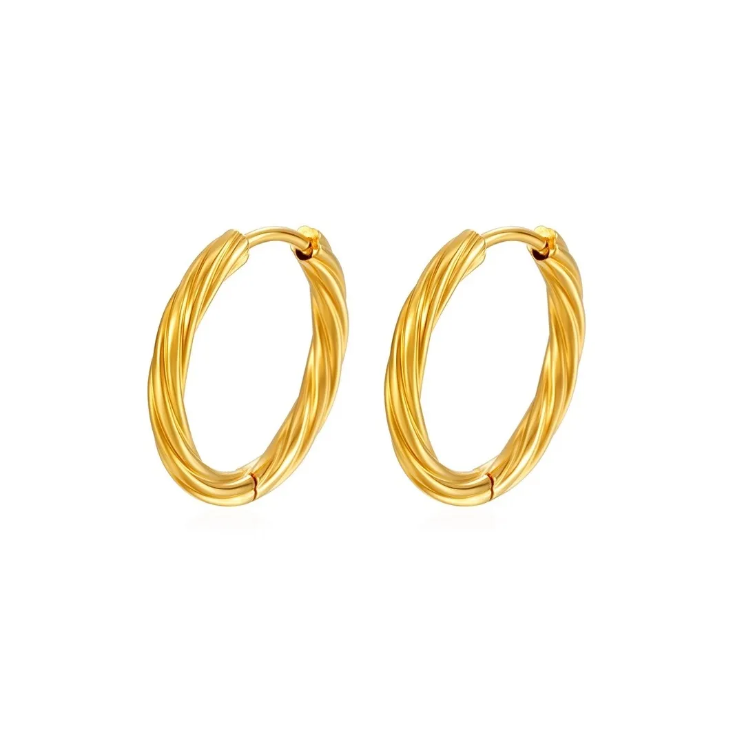 Серьги B Z из титановой стали унисекс золото серебро