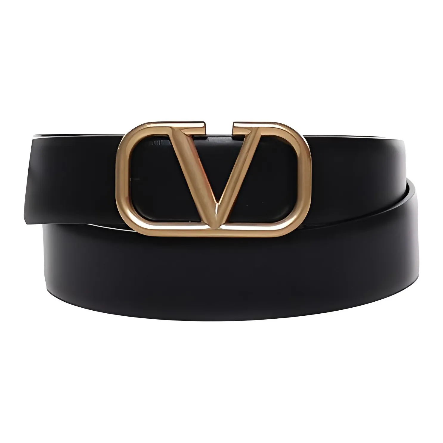 Valentino Leather Belts Men's Black
