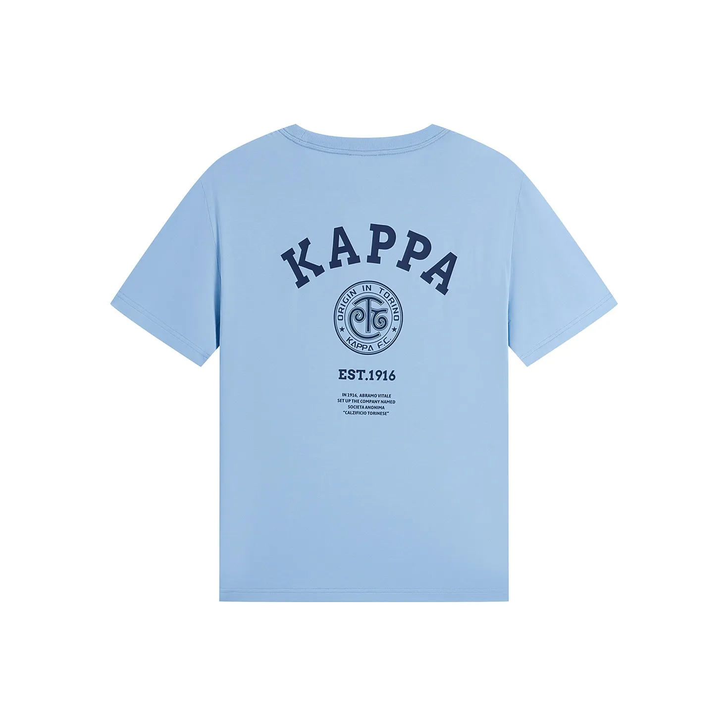 KAPPA 1916 Series T-Shirt Унисекс Небесно-Синий