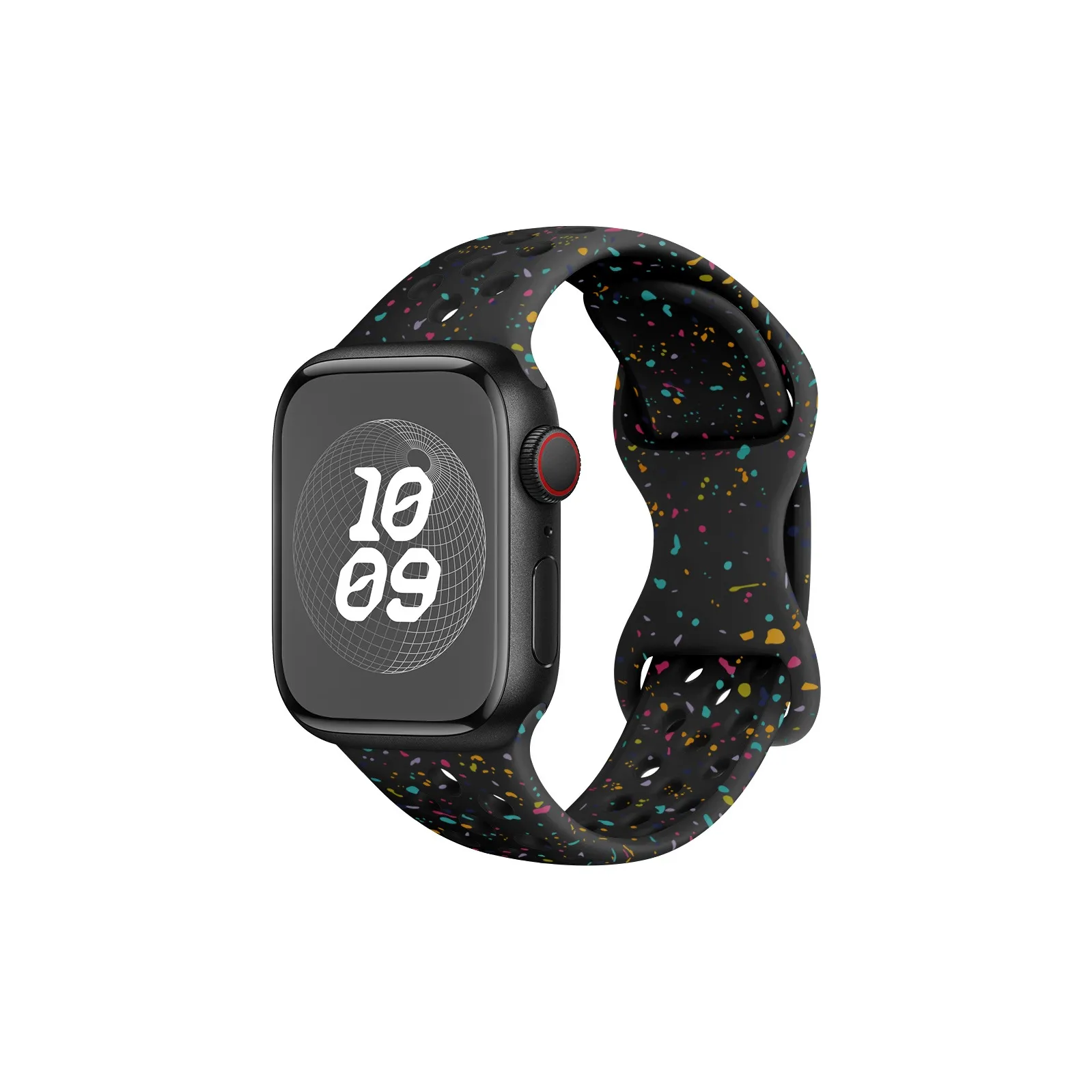 KUWU STREET Ремешок Apple Совместимость Силиконовый Материал 220 мм