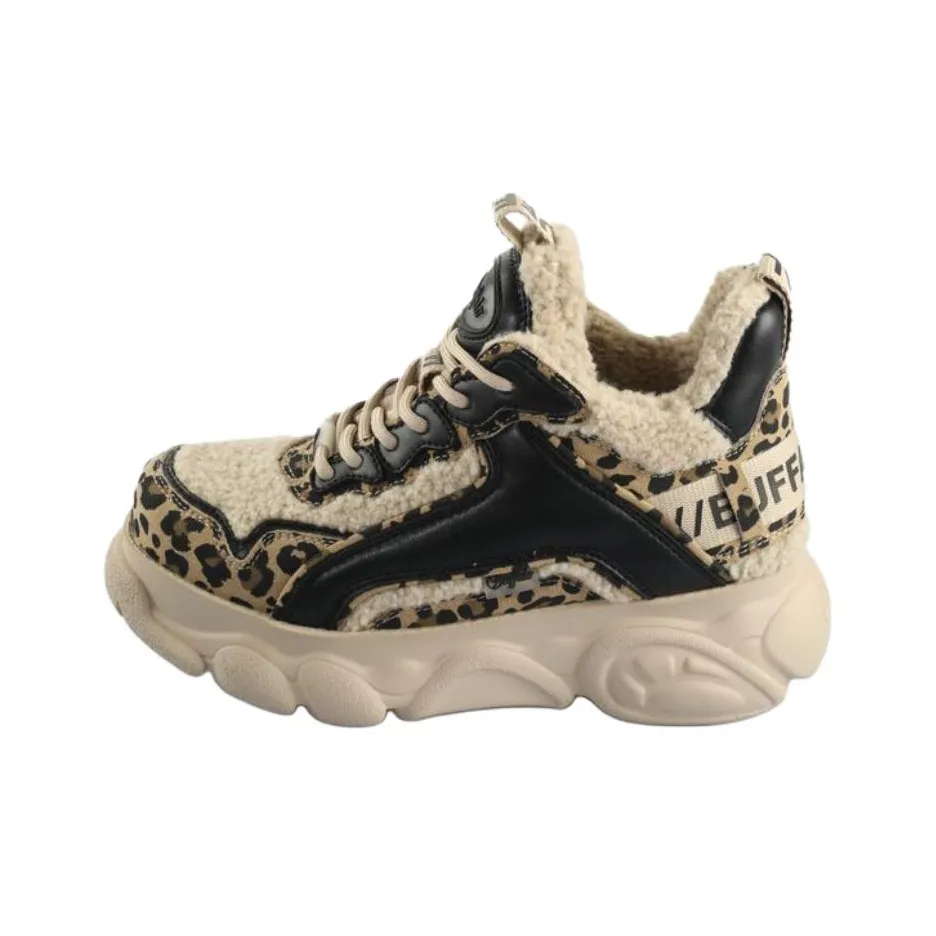 Buffalo Anti Slip Wear Resistant Low Top Casual Shoes Unisex Brown Black