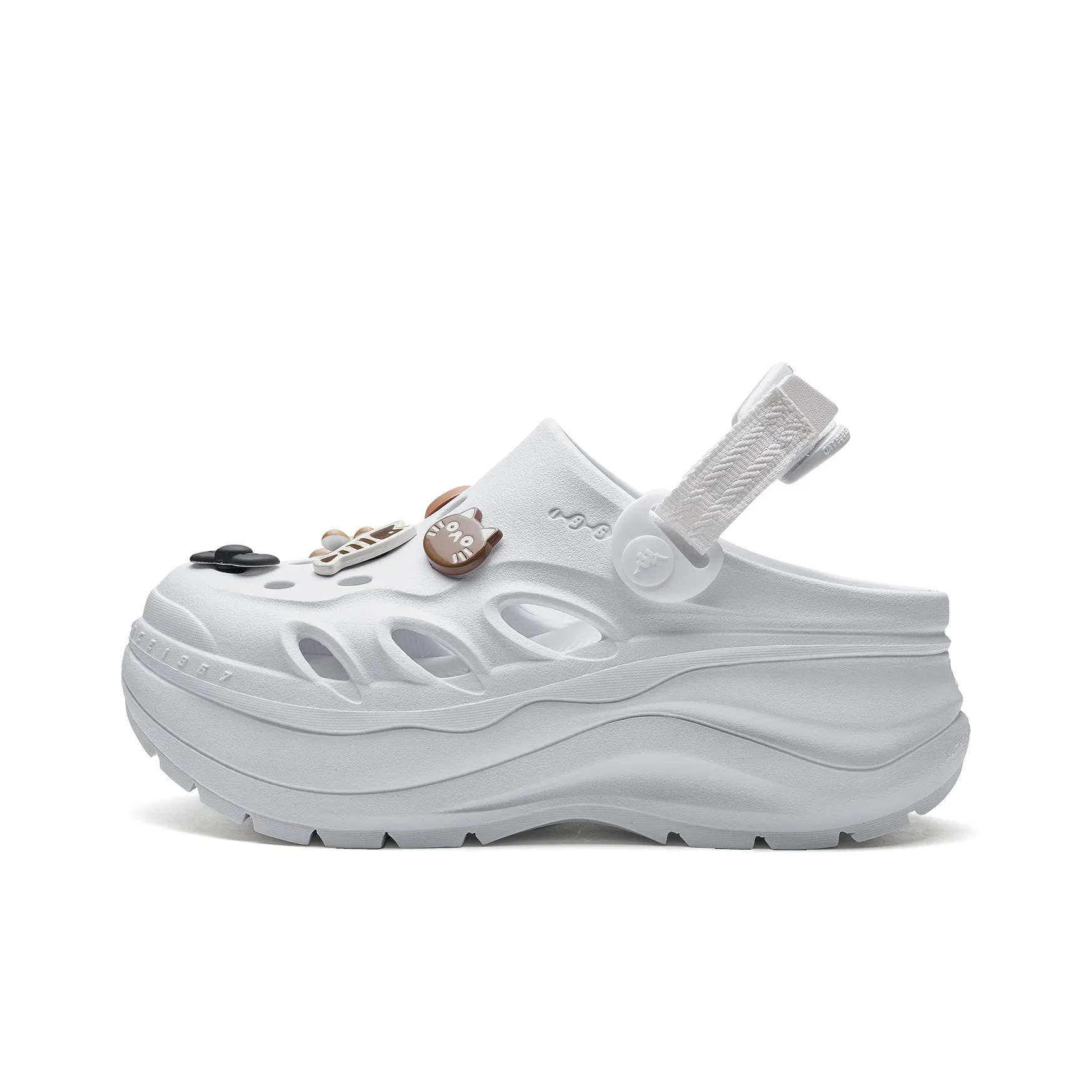 KAPPA Back to Back Sabo Women's Classic White KAPPA Спина к Спине Сабо Женские Классический Белый