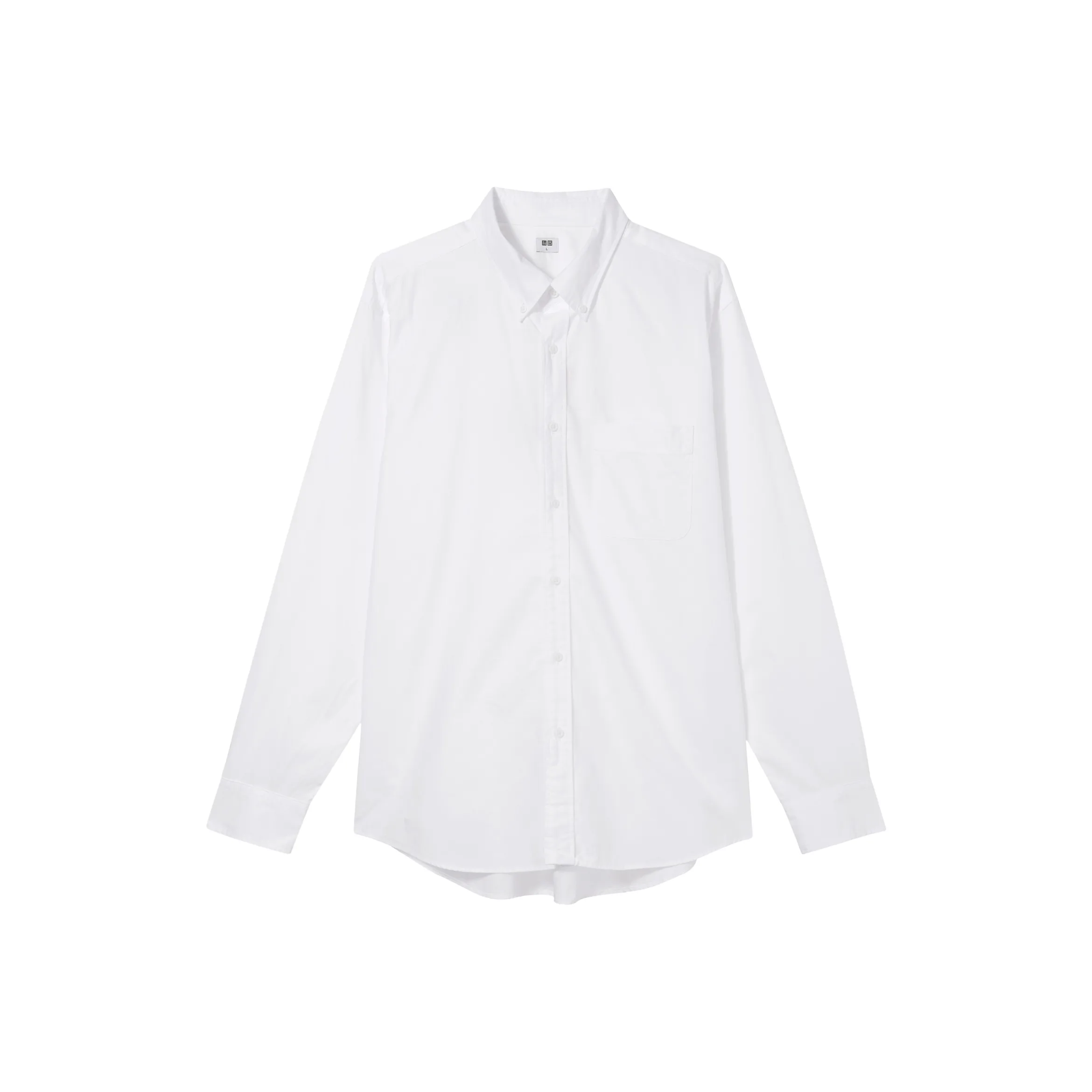 UNIQLO Белая унисекс рубашка