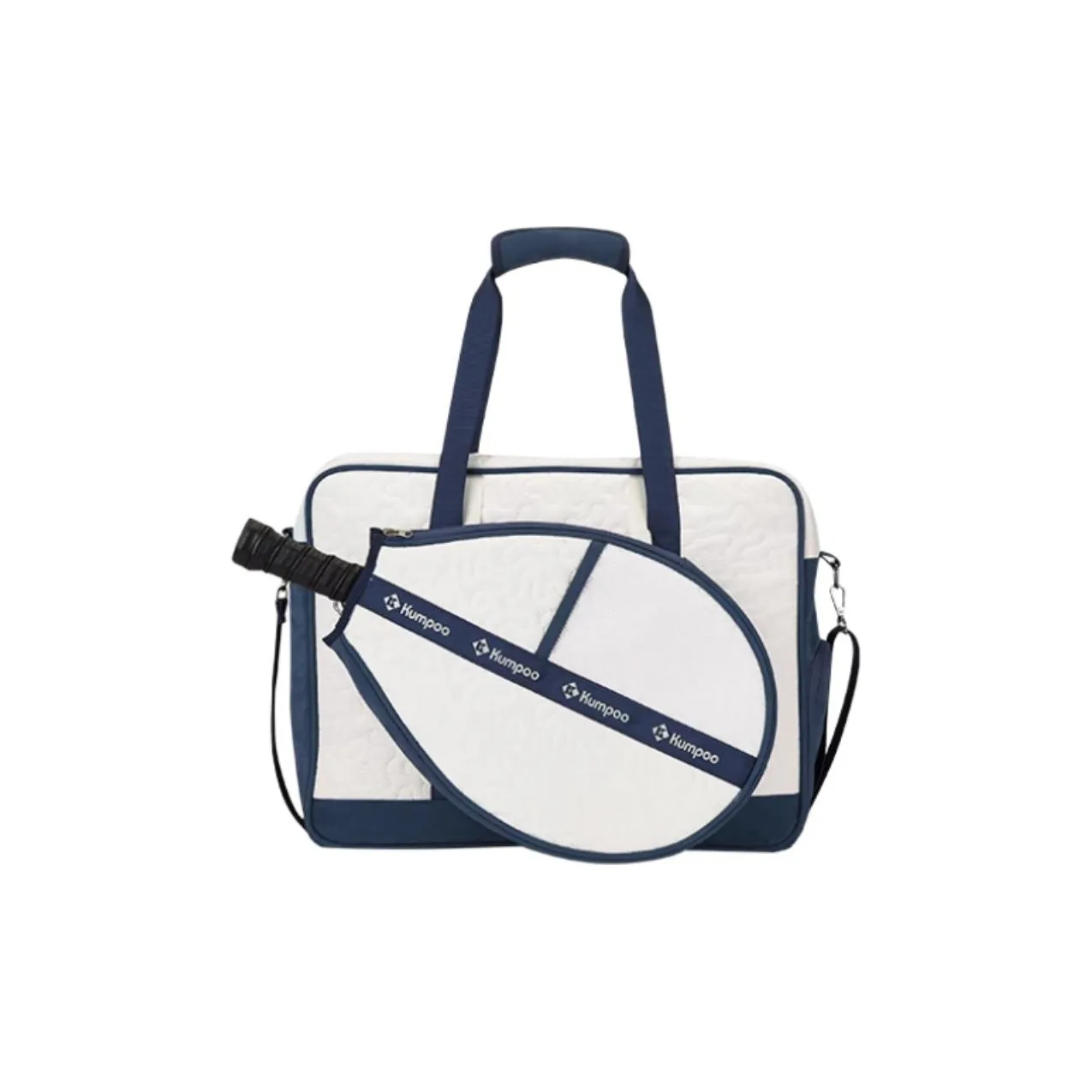 KUMPOO Сумка для бадминтонных ракеток через плечо белый и синий унисекс