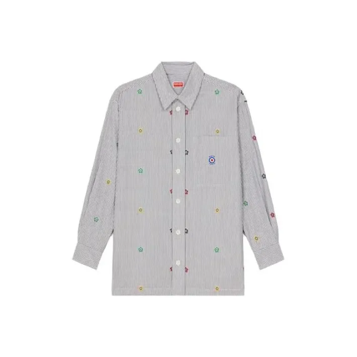 KENZO Target Oversized Striped Shirt