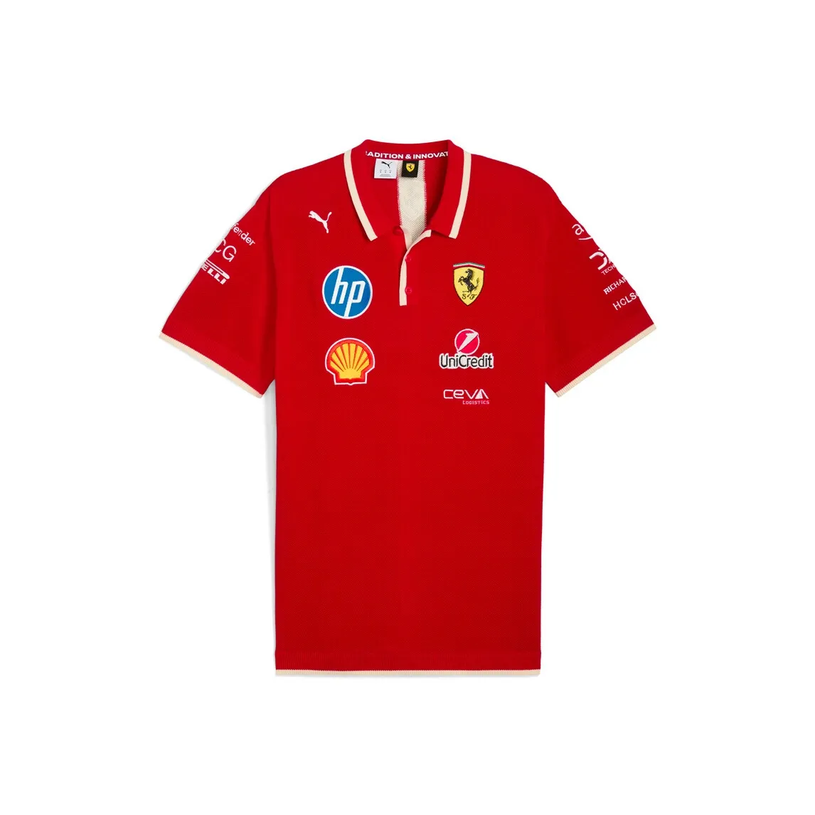 PUMA Scuderia Ferrari Racing Collection Поло Мужское Красное