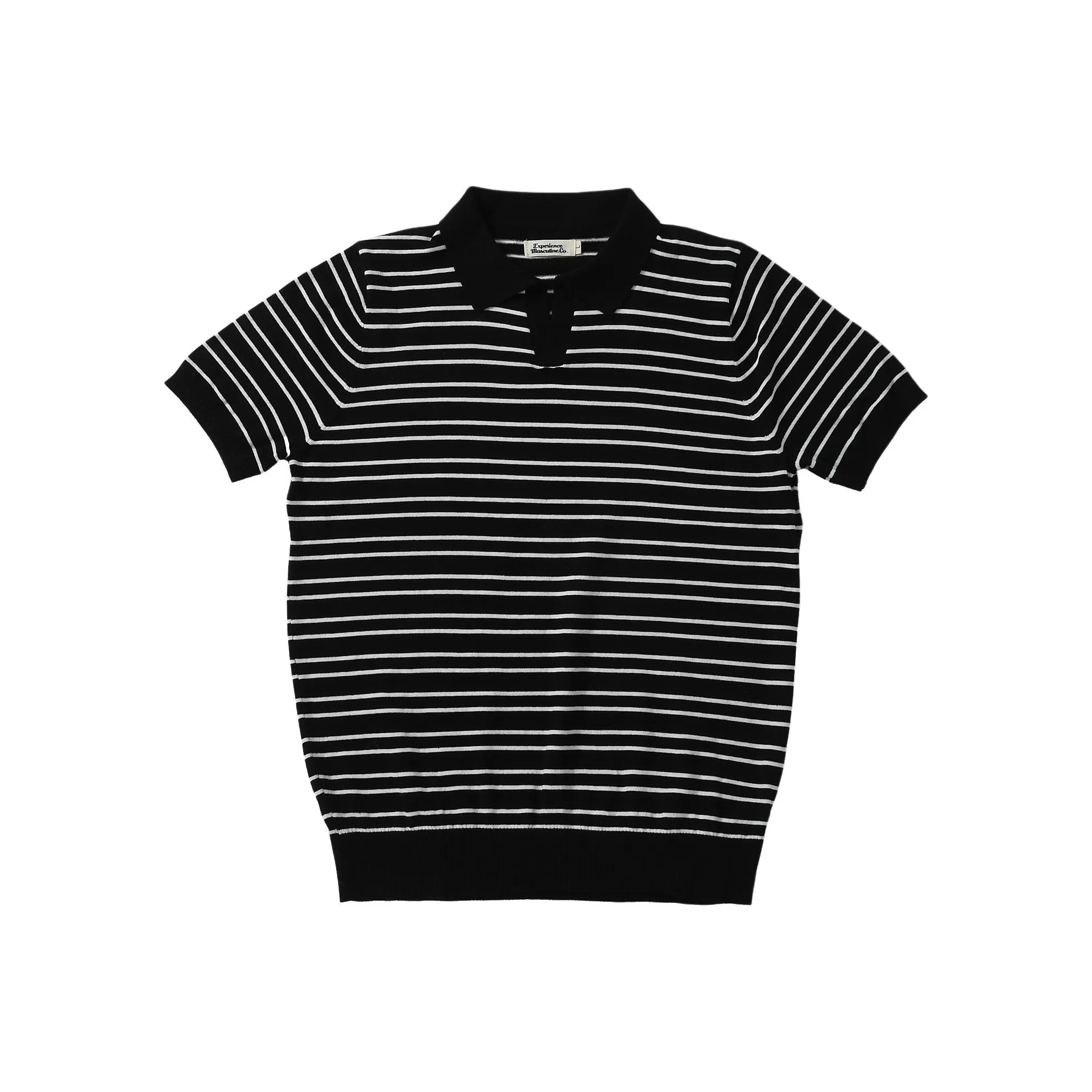 EXPM POLO Мячи Черно-белые полосы Мужское Поло
