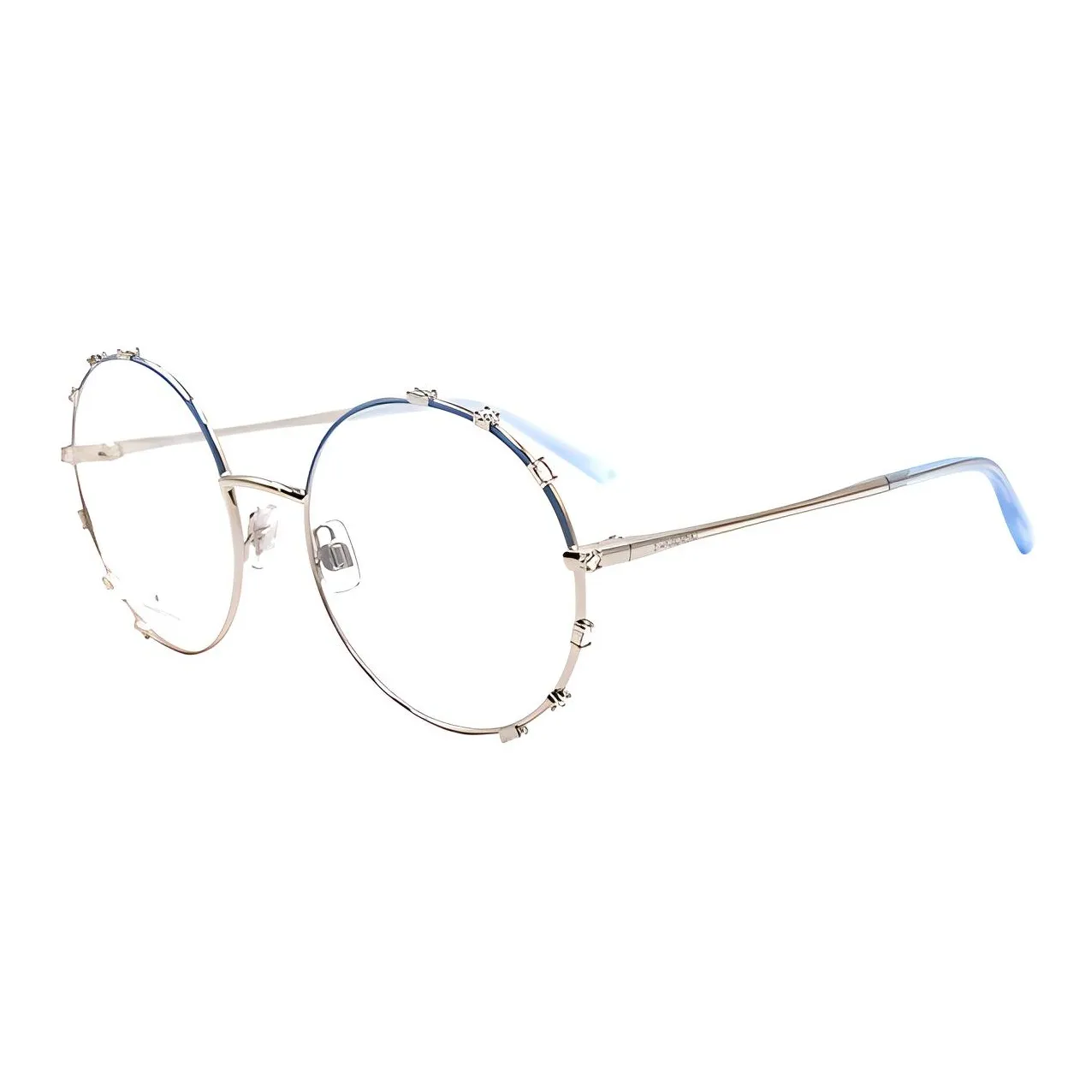 Swarovski Alloy Round Eyeglass Frames Women's