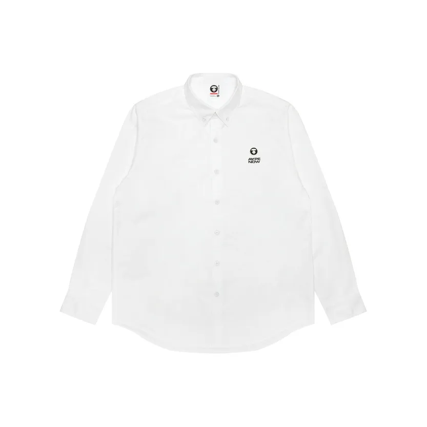 AAPE Белый WHX Мужские Рубашки