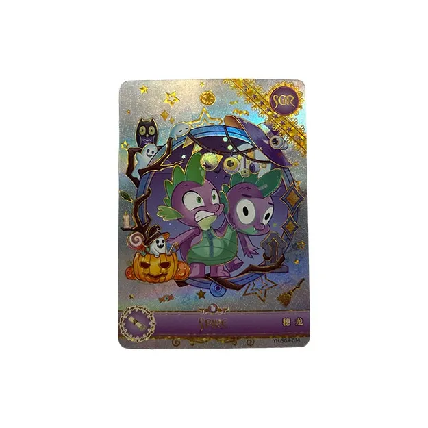 KAYOU Мой маленький пони Пятая версия Яркого Moon Bag SPIKE SGR Карта IP Аниме Карточки 1 шт