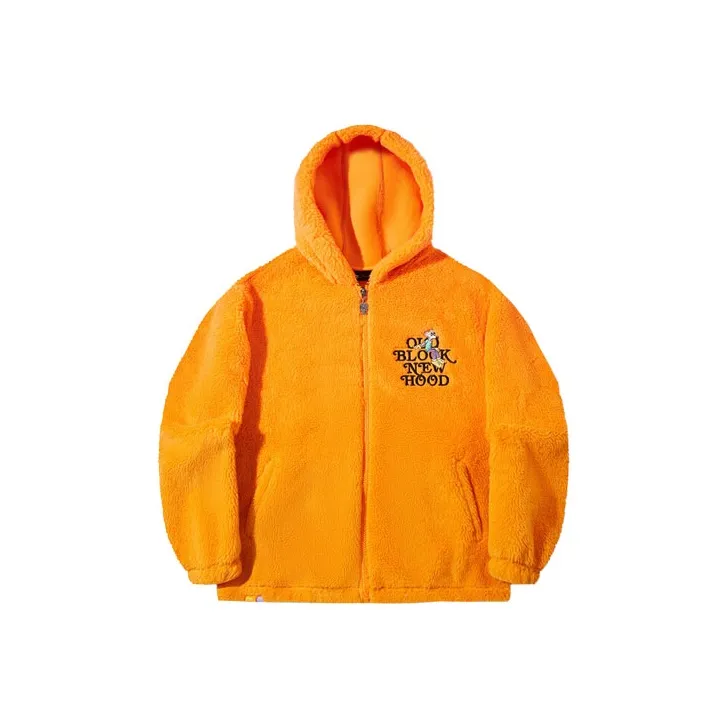 LiNing x Steven Harrington Skateboard Collection Sweatshirt Men's Carrot Orange Golden Bowl Orange All Over Print