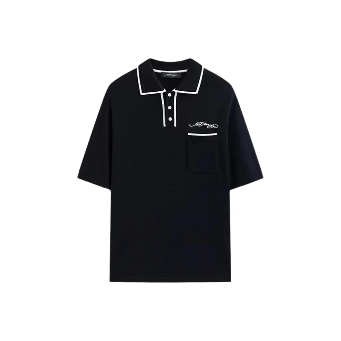 Ed Hardy SS25 Поло Мужское Черное