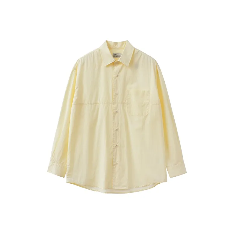 BUTTBILL Повседневная длинная рубашка с длинным рукавом унисекс