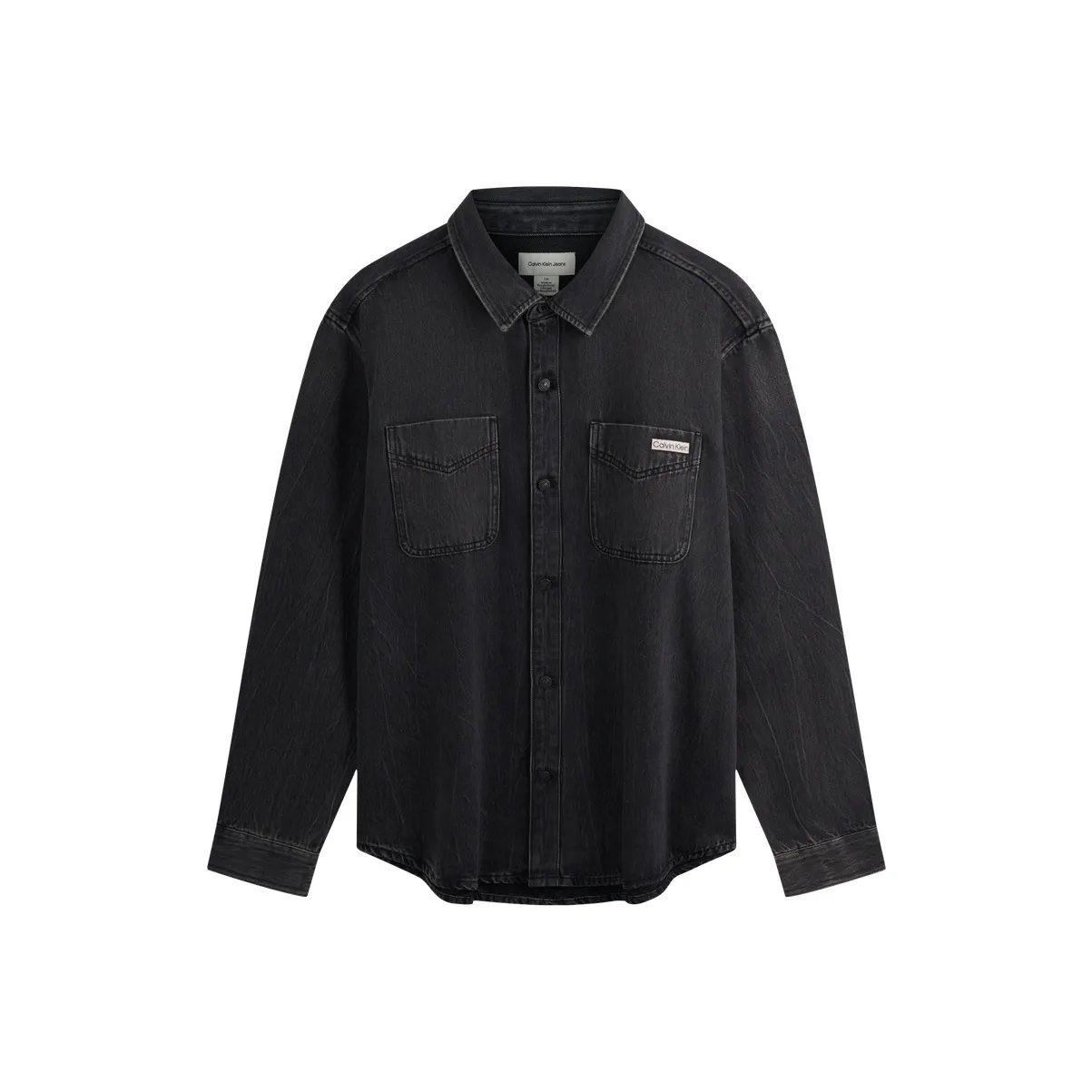 CALVIN KLEIN Shirt Men's Denim Black