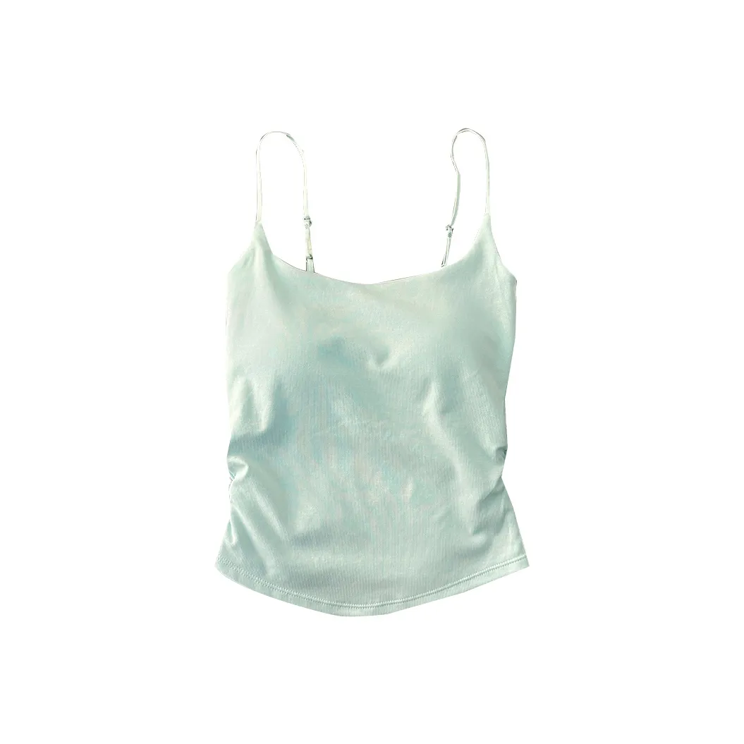 ЮЙЧЖАОЛИНЬ Топ на бретелях Женский Мятно-зеленый