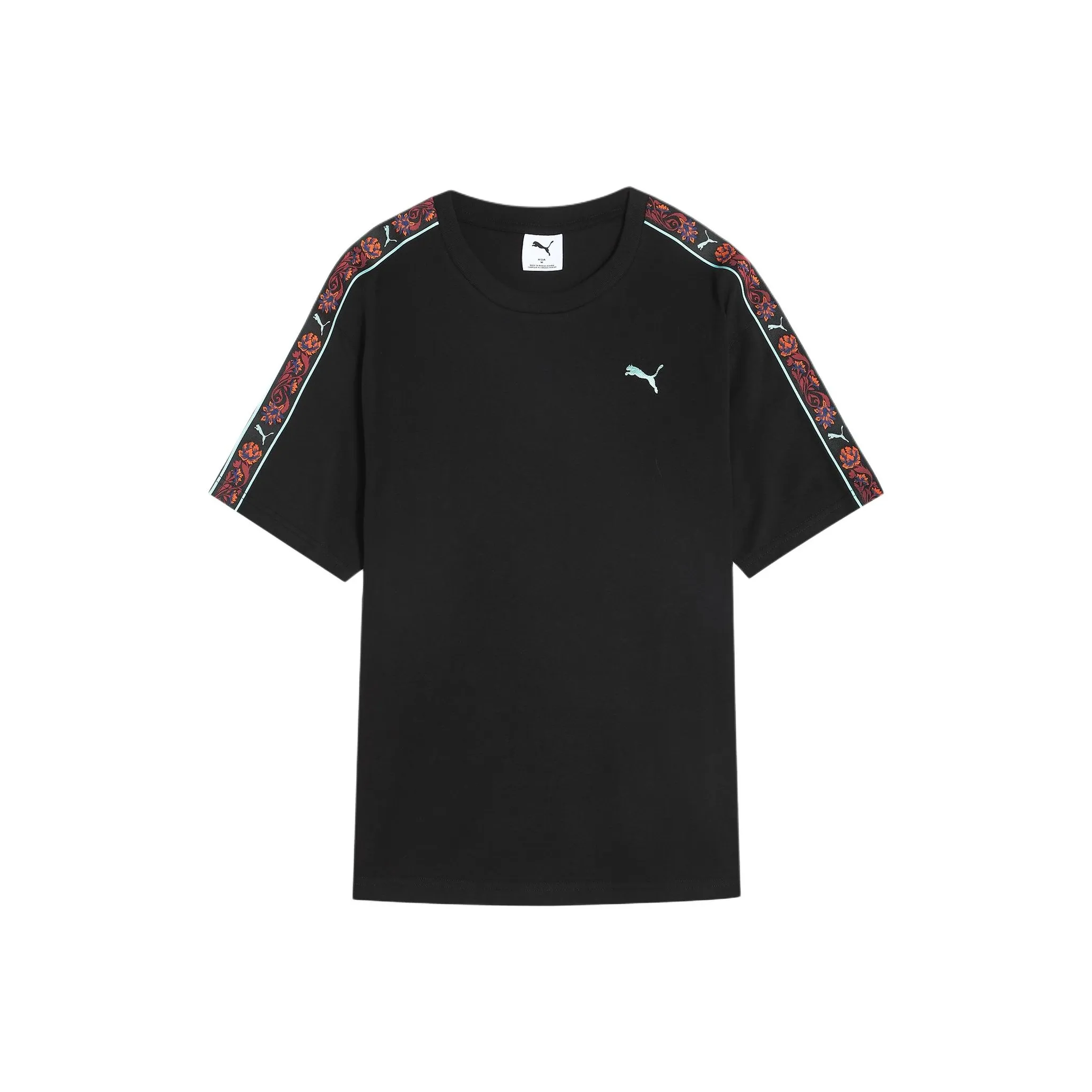 PUMA FloralRELAXED SS25 T Рубашка Мужская Черная 01