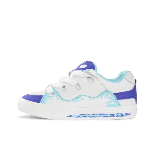 Ollieskate Кроссовки для скейтбординга Low Top Белый и Синий цвет Унисекс